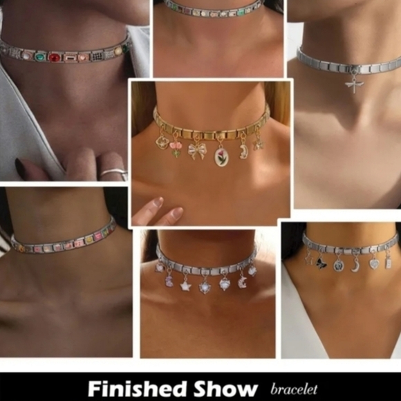 Butterfly & Crystal Charm Italian Charm DIY Composable Nomination Style Bracelet - Picture 5 of 12